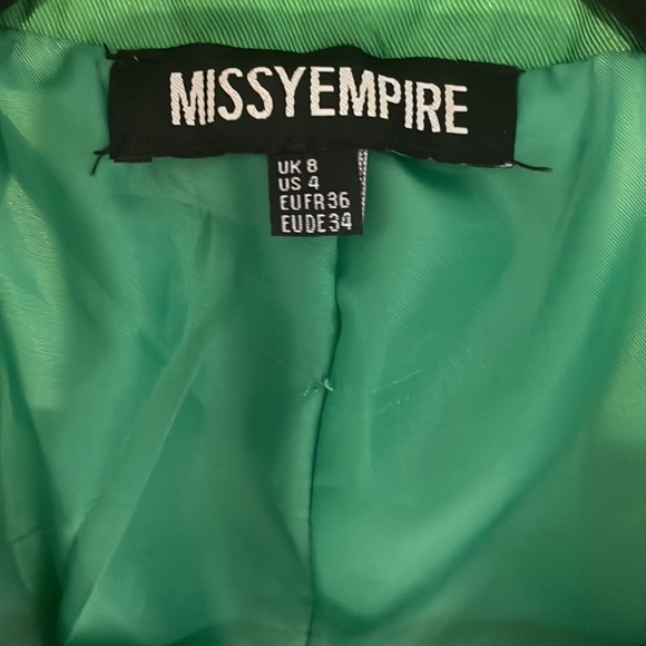 Missguided, green blazer, size small - Picture 4 of 7